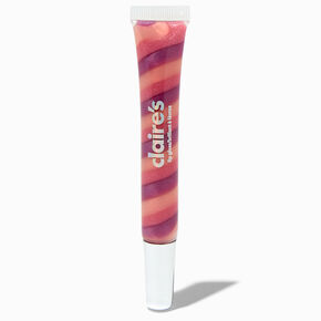 Pink Swirl Glitter Lip Gloss Tube,
