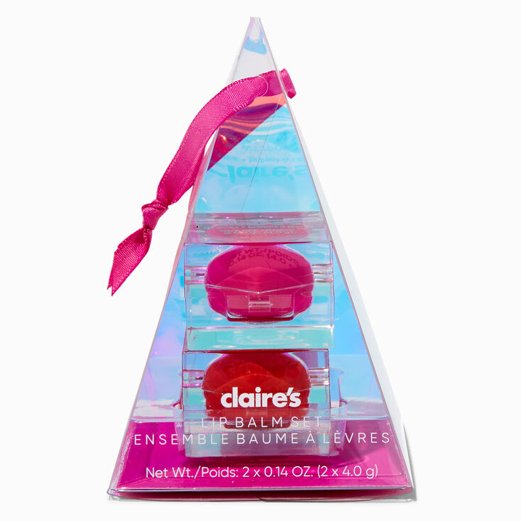 Hot Pink &amp; Coral Ornament Lip Balm Set - 2 Pack,