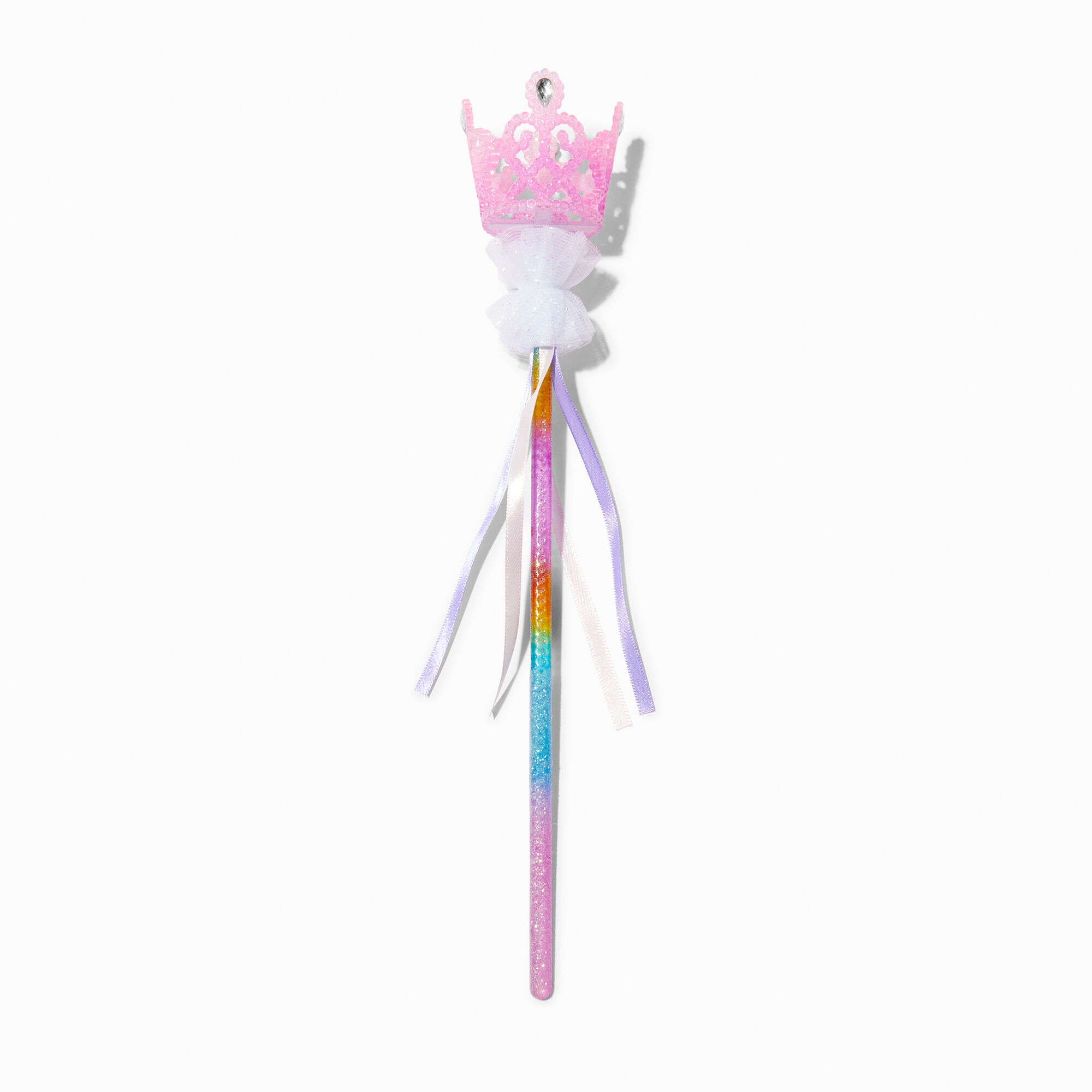 View Claires Club Pastel Crown Glitter Wand Pink information