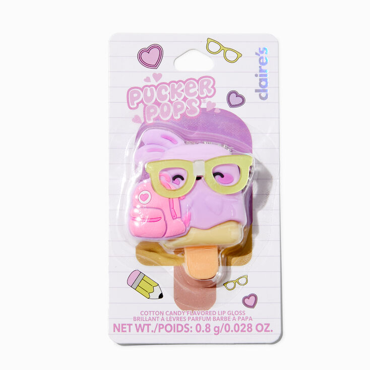Pucker Pops&reg; Back to School Bunny Lip Gloss - Cotton Candy,