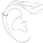 Silver 16G Twisted Cartilage Hoop Earring,
