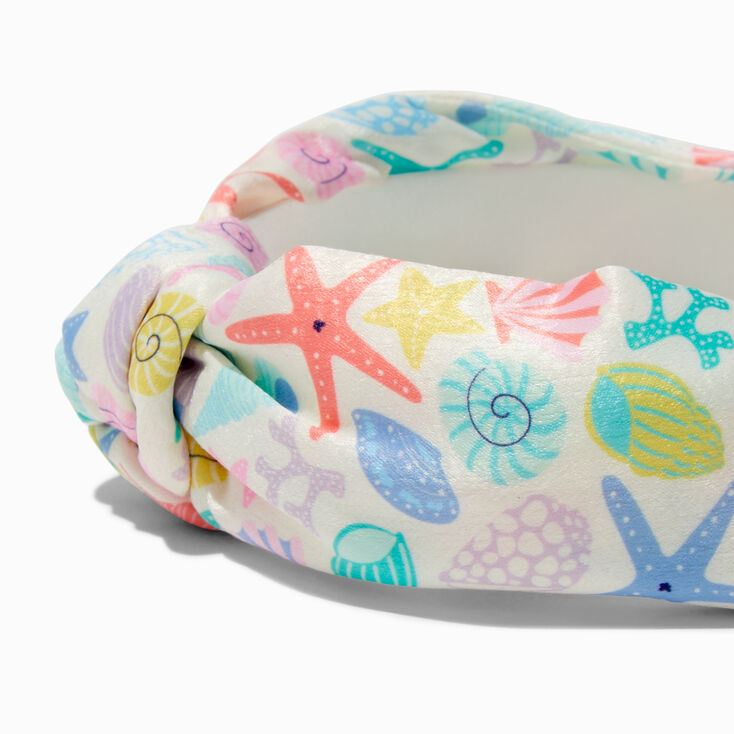 Claire&#39;s Club Seashell Knotted Headband,