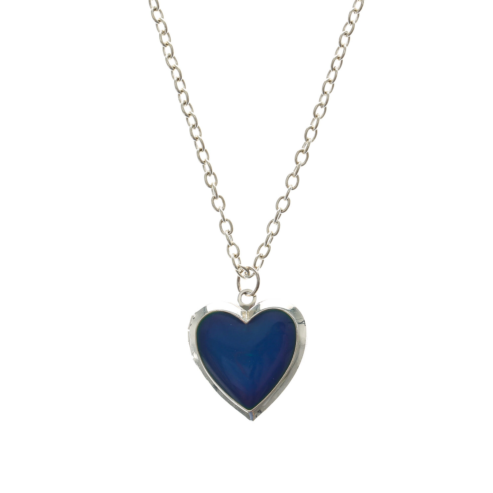 View Claires HeartShaped Mood Locket Necklace information