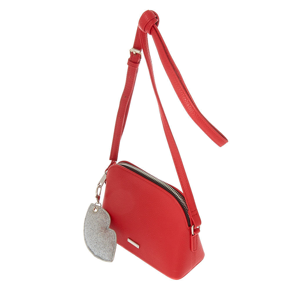 Pebble Crossbody Bag - Red,