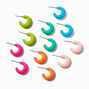 Mini cr&eacute;oles arc-en-ciel mates - Lot de 6,