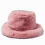 Blush Pink Furry Bucket Hat,