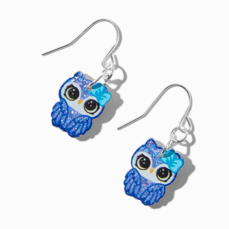 Pendantes chouettes bleues,