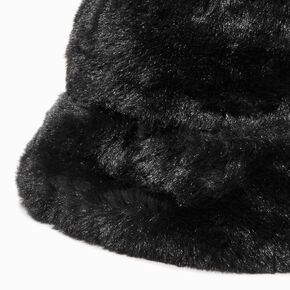 Black Cat Sherpa Bucket Hat,