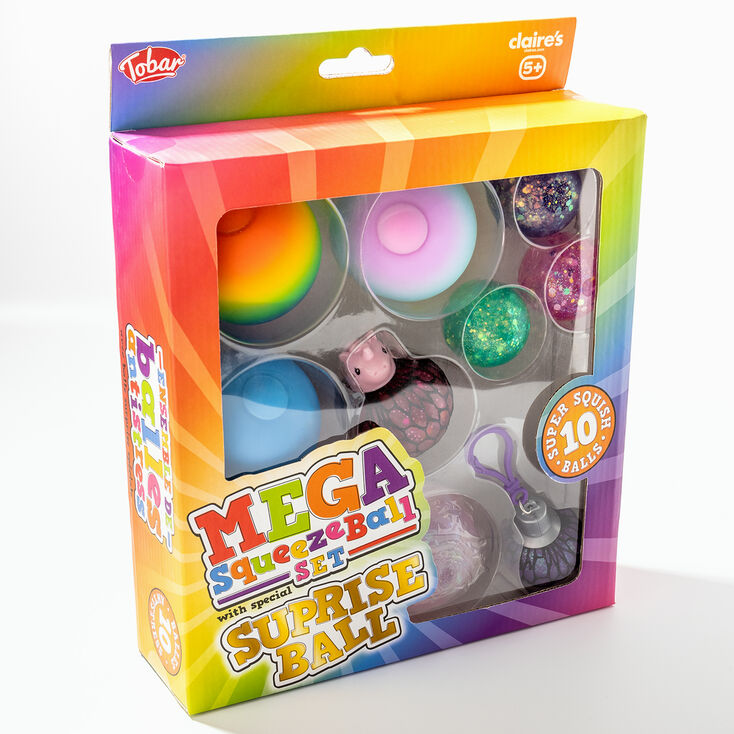 Mega Squeezeball Fidget Toys Set - 10 Pack,