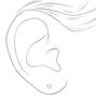 Clous d&rsquo;oreilles perles d&#39;imitation 6&nbsp;mm en argent,