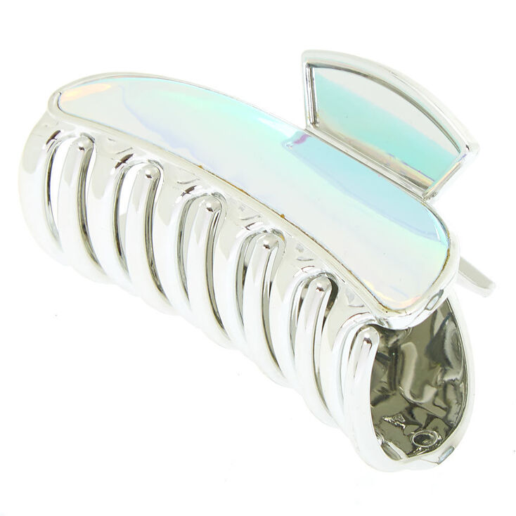 Holographic Hair Claw - Silver,