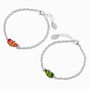 Lot de 2&nbsp;bracelets d&#39;humeur best friends &agrave; breloque en forme de c&oelig;ur,