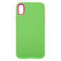 Neon Green Protective Phone Case - Fits iPhone XR,