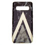 Coque de portable effet marbr&eacute; g&eacute;om&eacute;trique noire - Compatible avec Samsung Galaxy&nbsp;S10,