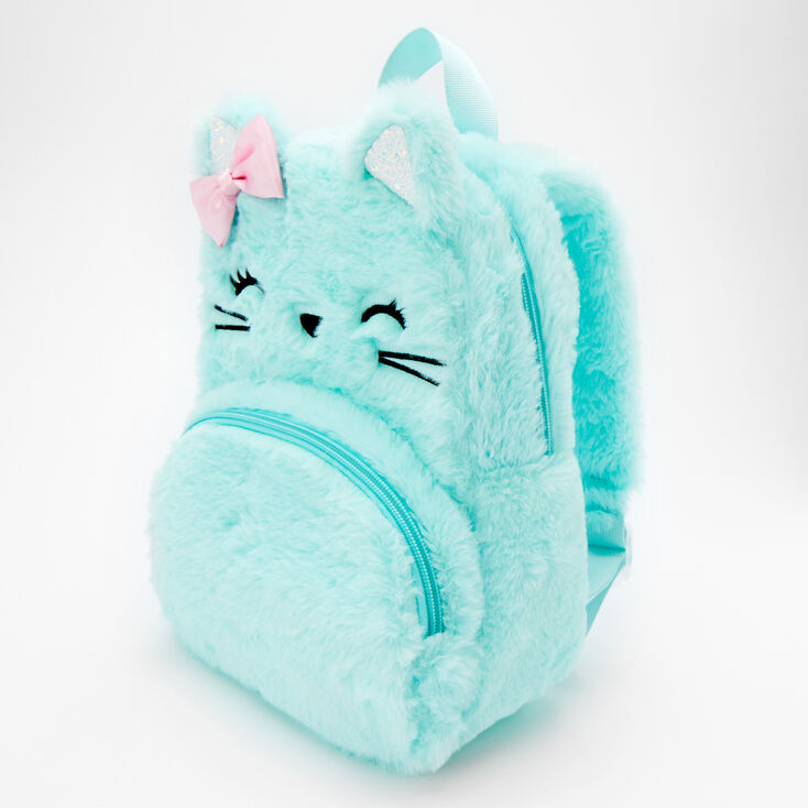 Claire&#39;s Club Plush Kitty Small Backpack,
