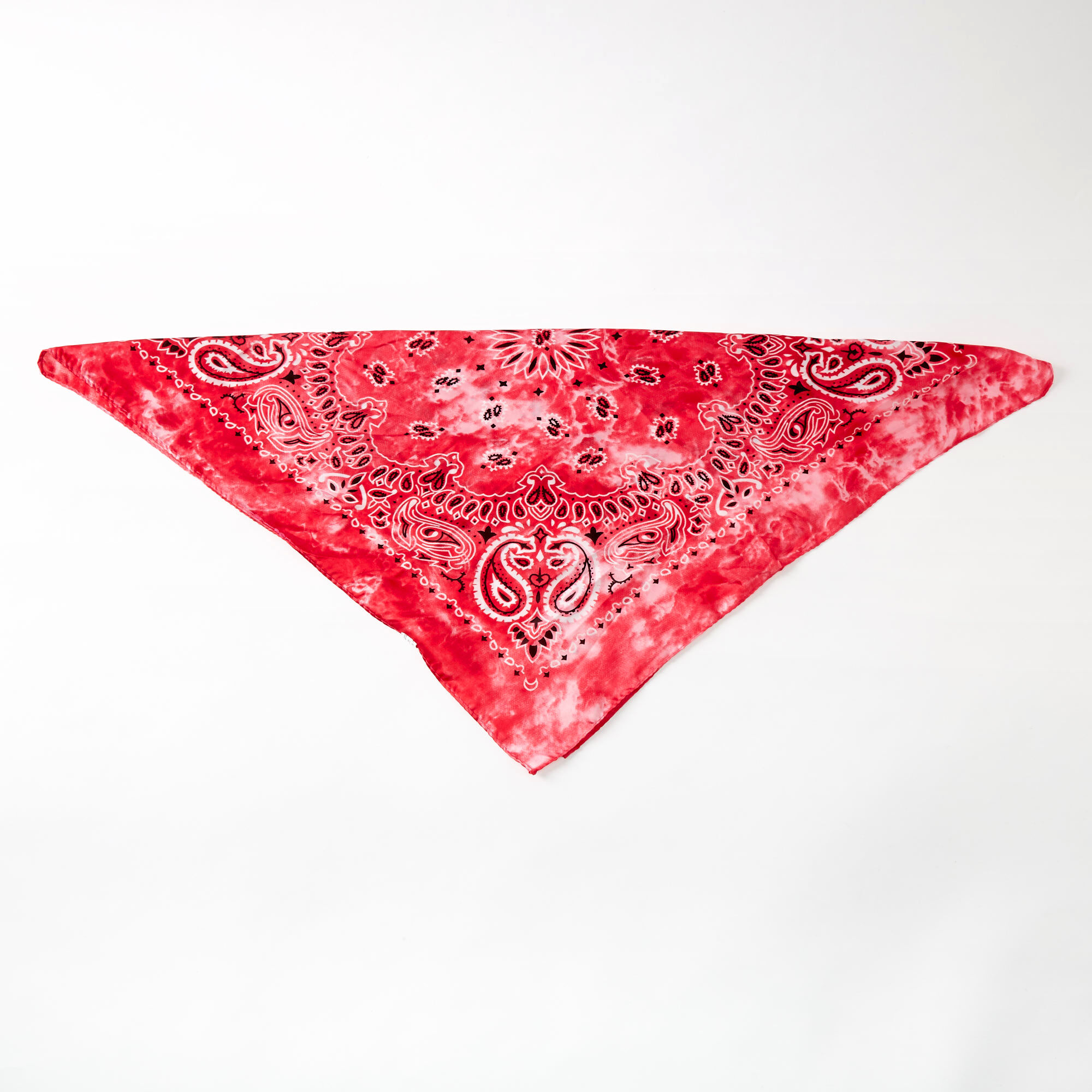 Silky Tie Dye Bandana Headwrap - Pink,
