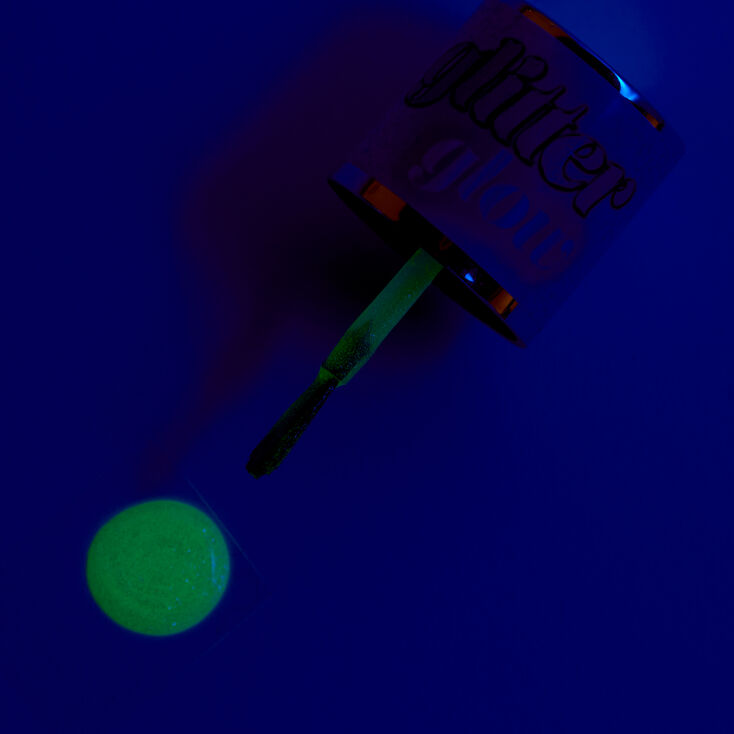 Glitter Glow Vegan Glow in The Dark Nail Polish - Periwinkle,