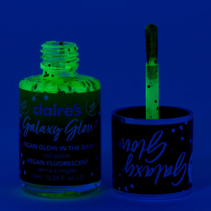 Vernis &agrave; ongles phosphorescent vegan Galaxy Glow - Green Light,