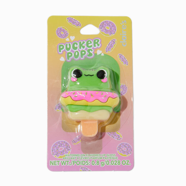 Pucker Pops&reg; Donut Floatie Frog Lip Gloss - Watermelon,
