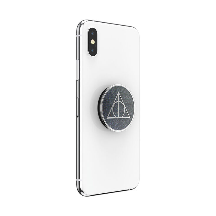 PopSockets&reg; Swappable PopGrip - Enamel Glitter Deathly Hallows,