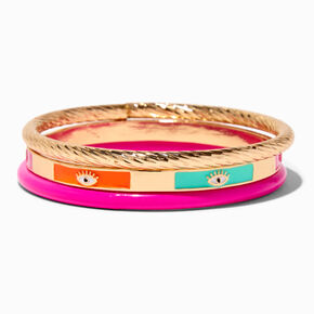 Claire&#39;s Club Evil Eye Bangle Bracelets - 3 Pack,