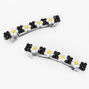 Daisy Seed Bead Hair Barrettes - 2 Pack,