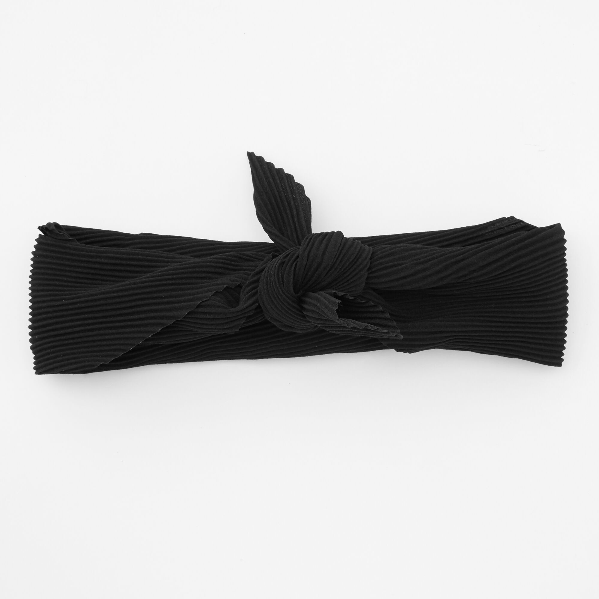 Bandeau bandana plissé - Noir,