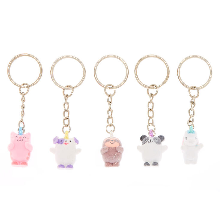 Lot de 5&nbsp;porte-cl&eacute;s best friends b&eacute;b&eacute; animal,