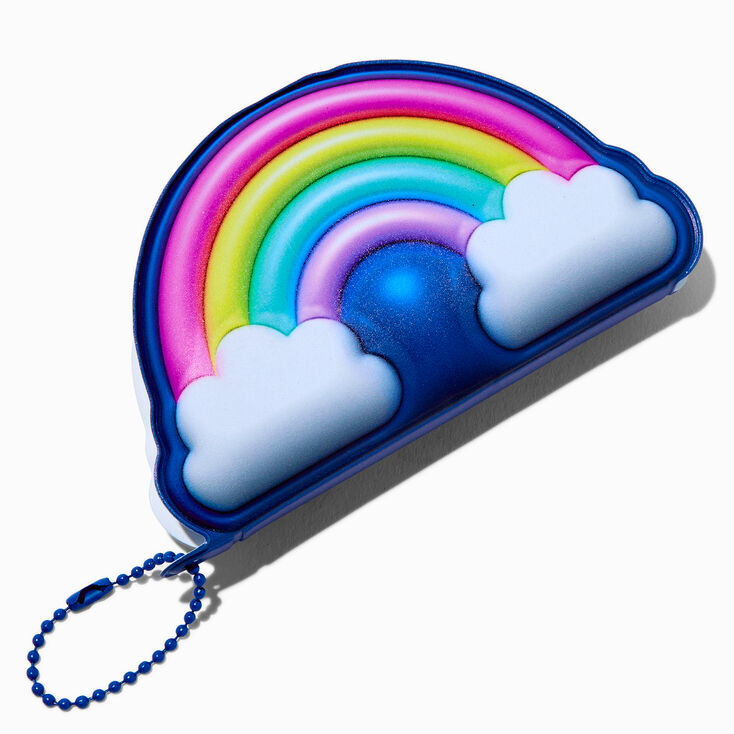 Puffy Rainbow Mini Notebook Keychain,