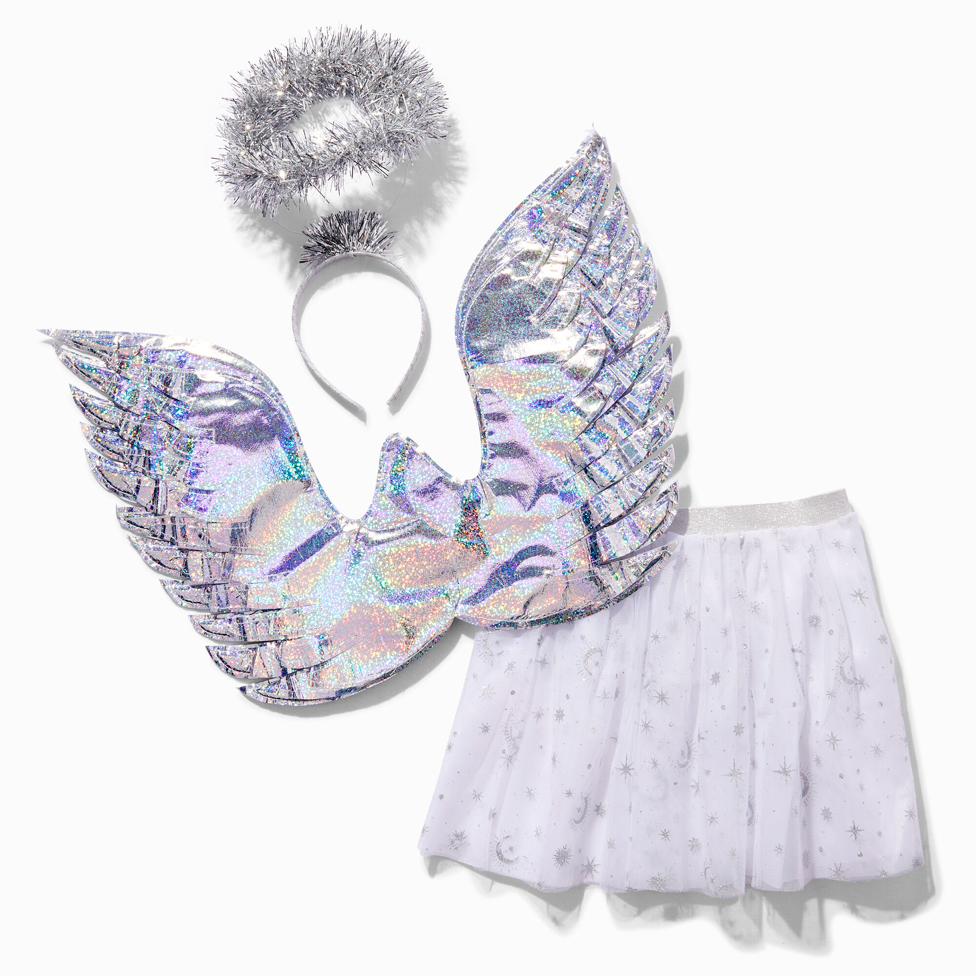 View Claires Sweet Angel Youth Dress Up Set 3 Pack White information