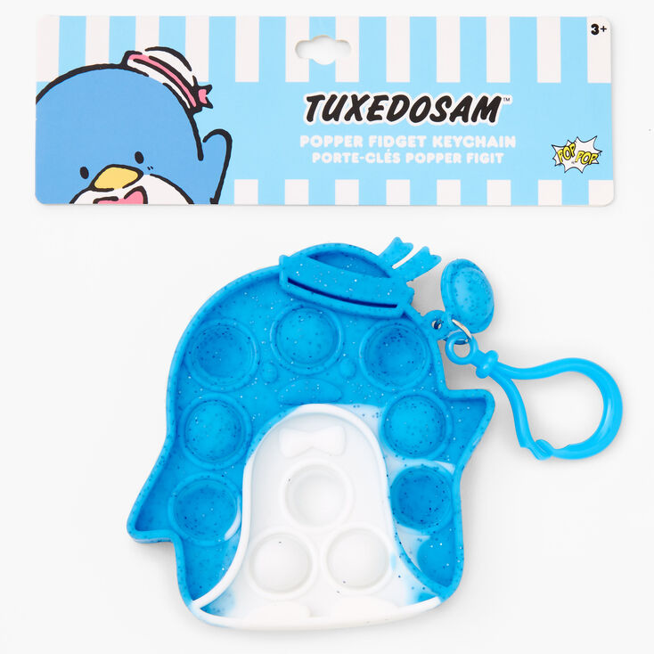 Pop Poppers Tuxedo Sam™ Fidget Toy Keychain - Blue