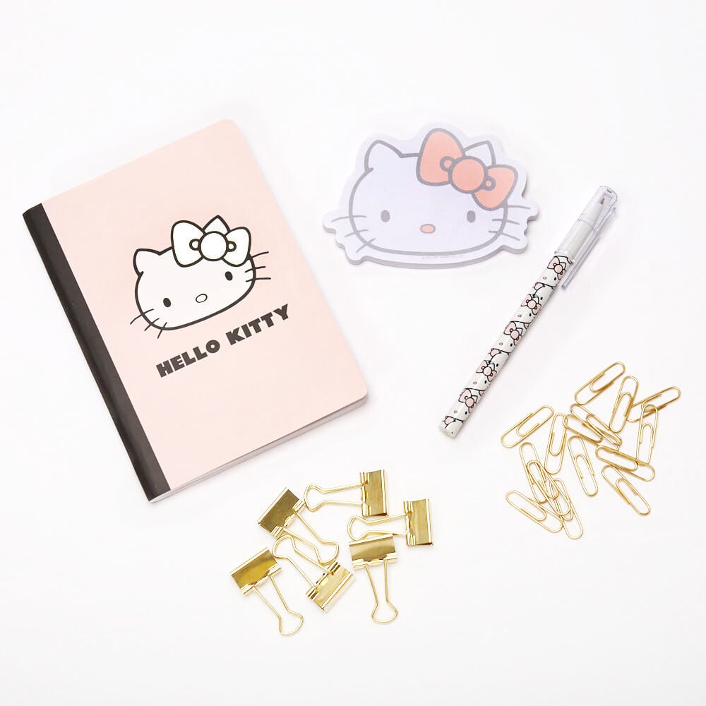 Ensemble d’articles de papeterie Hello Kitty - Rose,