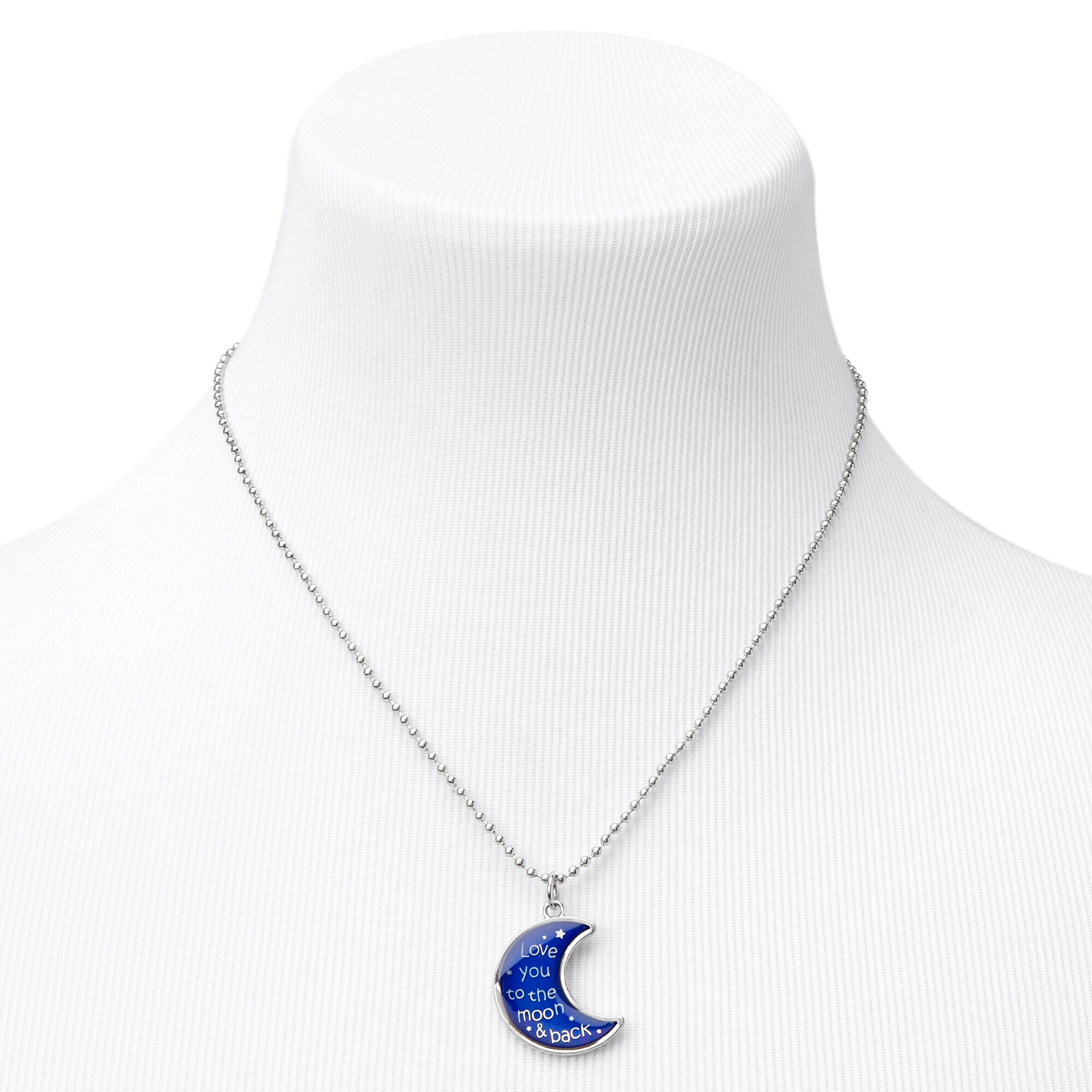 Mood Crescent Moon Pendant Necklace Claire s US