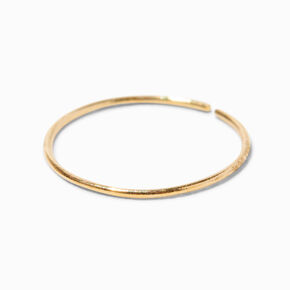 14k Yellow Gold 22G Hoop Nose Ring,