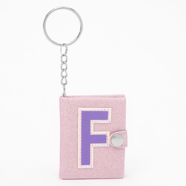Initial Mini Journal Keychain - F,