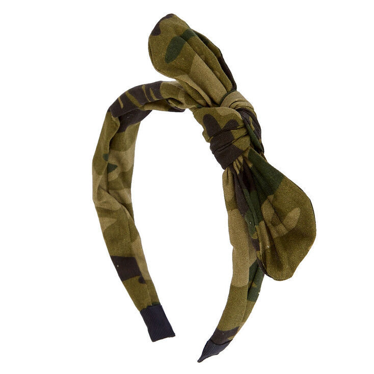 Headband &agrave; noeud camouflage,
