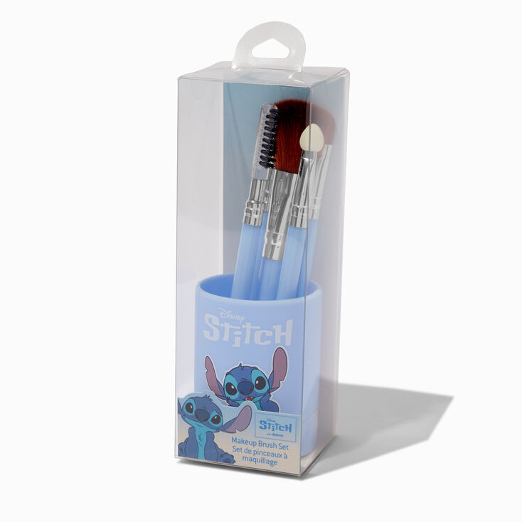 Disney Stitch Claire&#39;s Exclusive Cozy Makeup Brush Set - 5 Pack,