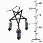 Mystical Gem Star Outline Drop Earrings,