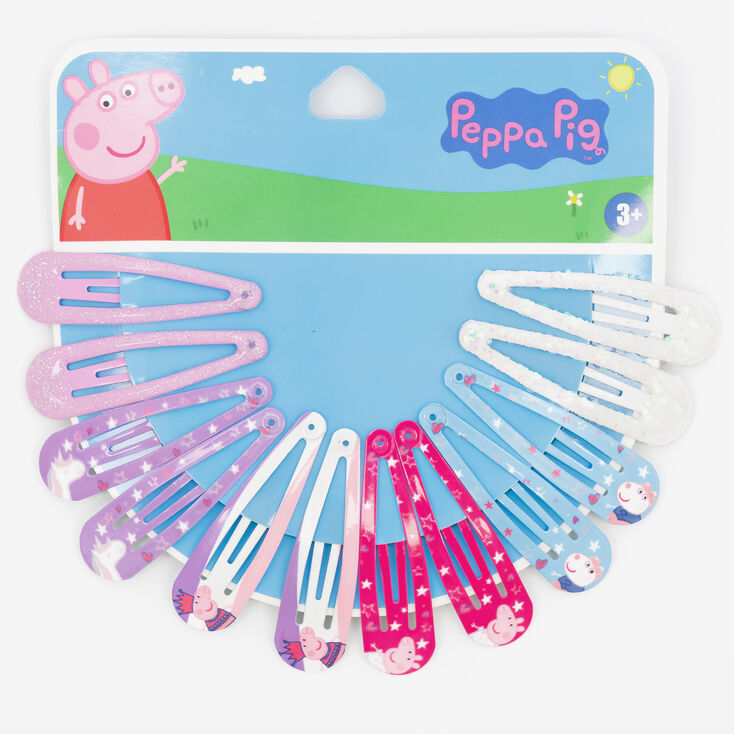 Peppa Pig&trade; Snap Hair Clips Wheel - 12 Pack,