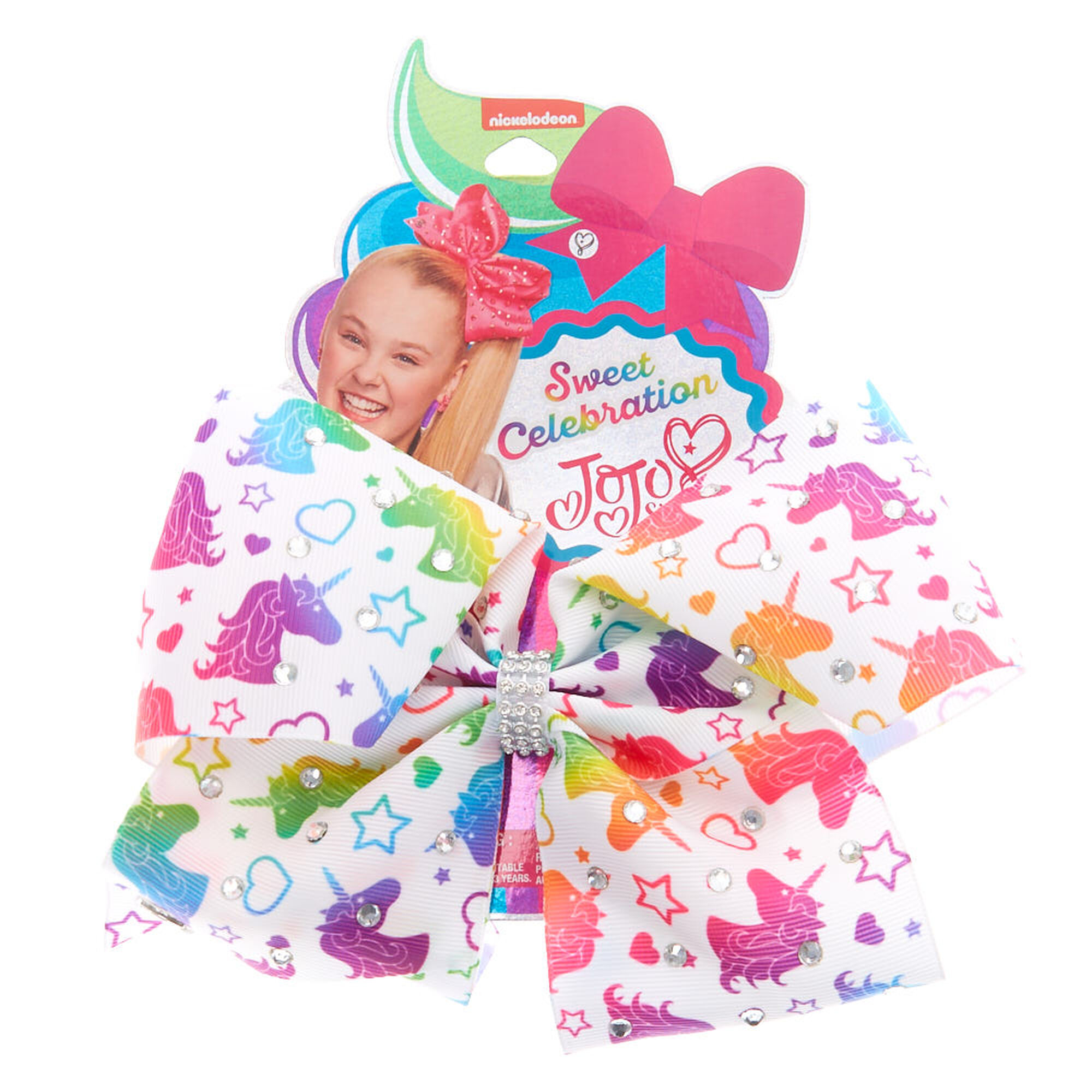 Jojo Siwa Sweet Celebration Unicorn Party Hair Bow White Claire S
