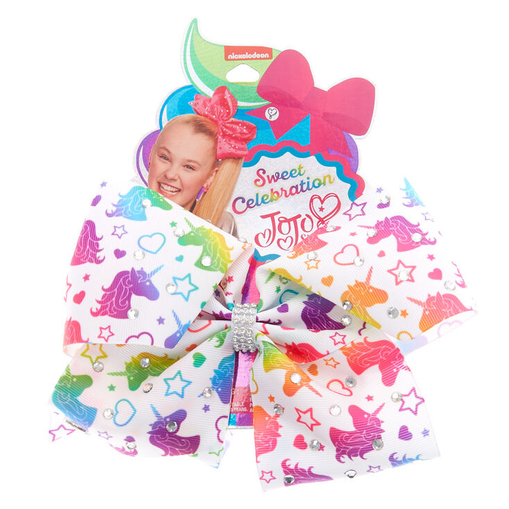 JoJo Siwa&trade; Sweet Celebration Unicorn Party Hair Bow - White,