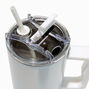 White Holographic Stainless Steel Handled Tumbler,