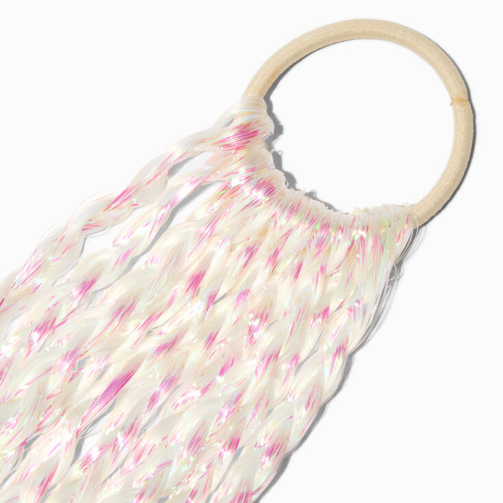 Iridescent Tinsel Faux Hair Tie,