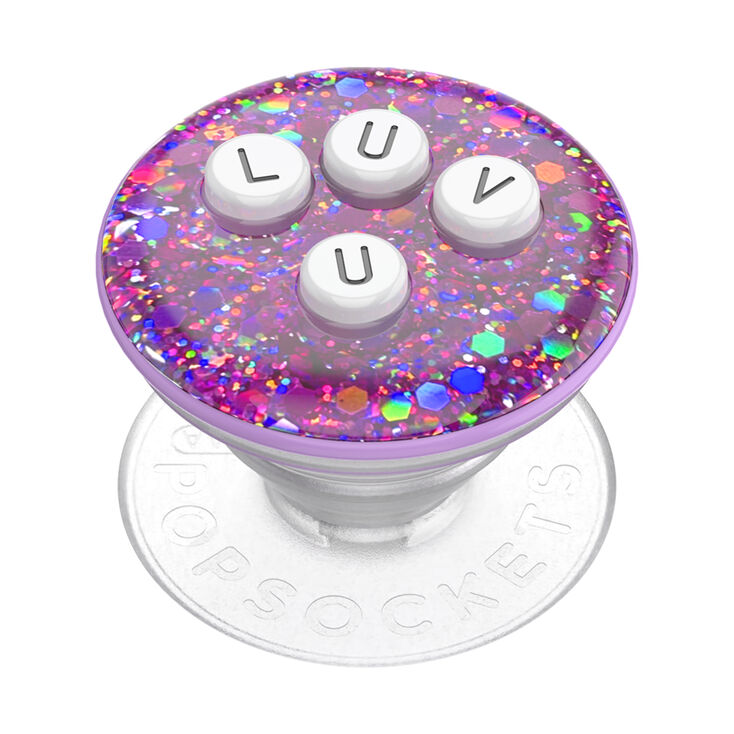 PopSockets&reg; PopGrip - Alphabet Soup LUV U,