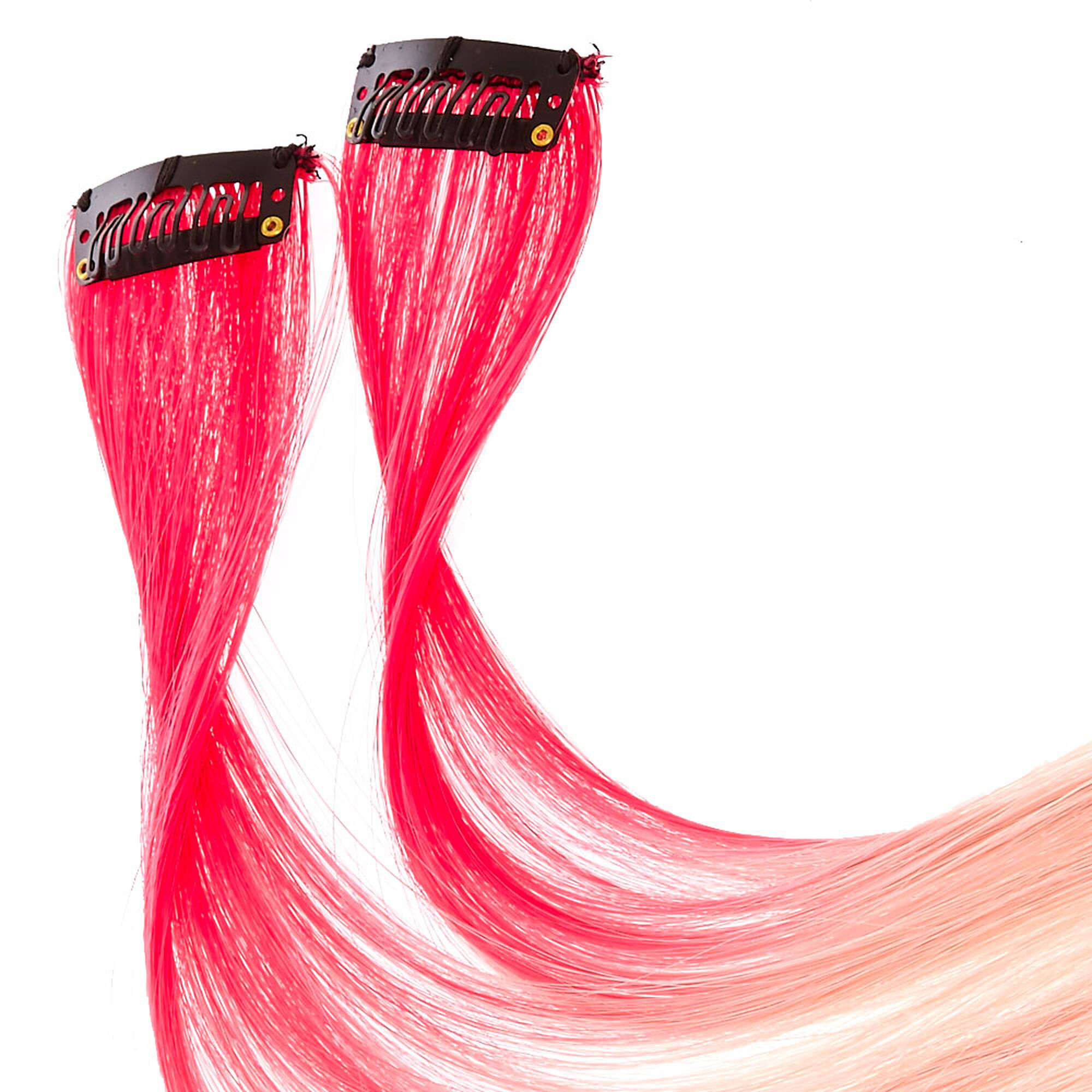  Extensions  de cheveux   clip d grad  rose  chewing gum 2 