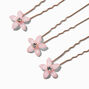 Blush Pink Floral Hair Pins - 6 Pack,