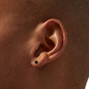 Clous d&#39;oreilles puces 4&nbsp;mm noirs,