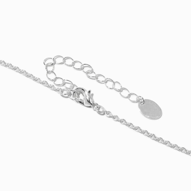 Silver Snake Black Locket Pendant Necklace,