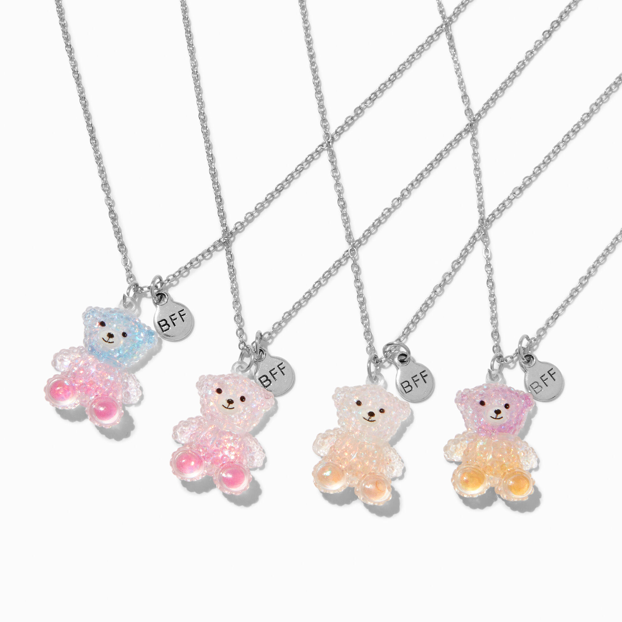 Friendship necklaces for 4 at claire's store