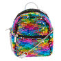 Reversible Sequins Mini Backpack Crossbody Bag - Rainbow,